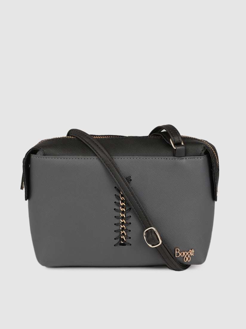 Buy Baggit Grey Solid Sling Bag Handbags for Women 11375866 Myntra