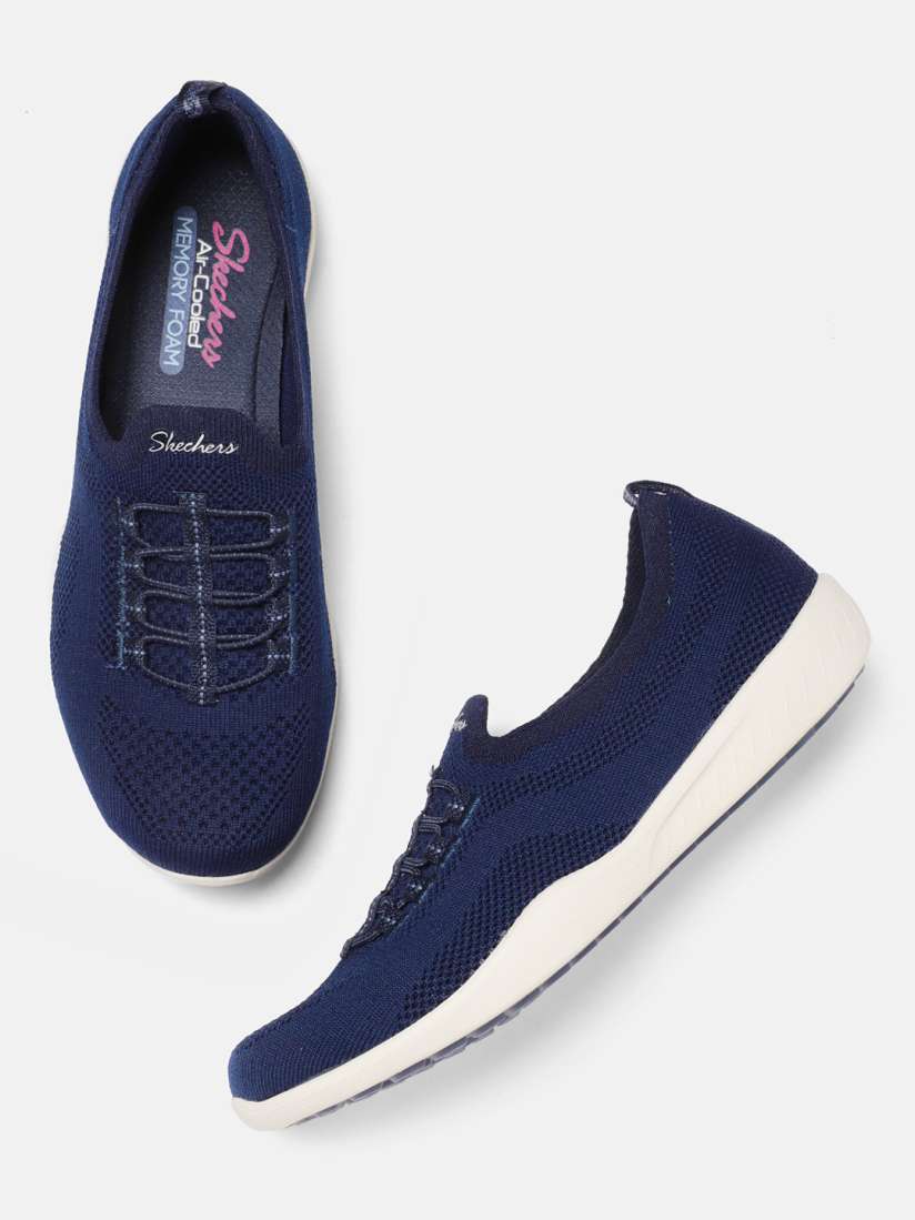 Buy Skechers Women Navy Blue NEWBURY ST EVERY ANGLE Slip On Sneakers Casual Shoes for Women 11376916 Myntra