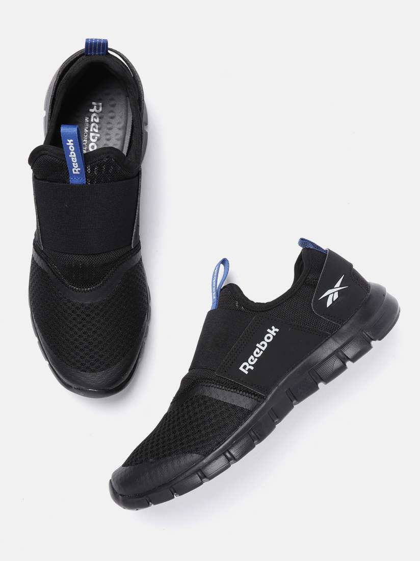 Buy Reebok Men Black Woven Design Identity Slip On Walking Shoes Sports Shoes for Men 11383620 Myntra