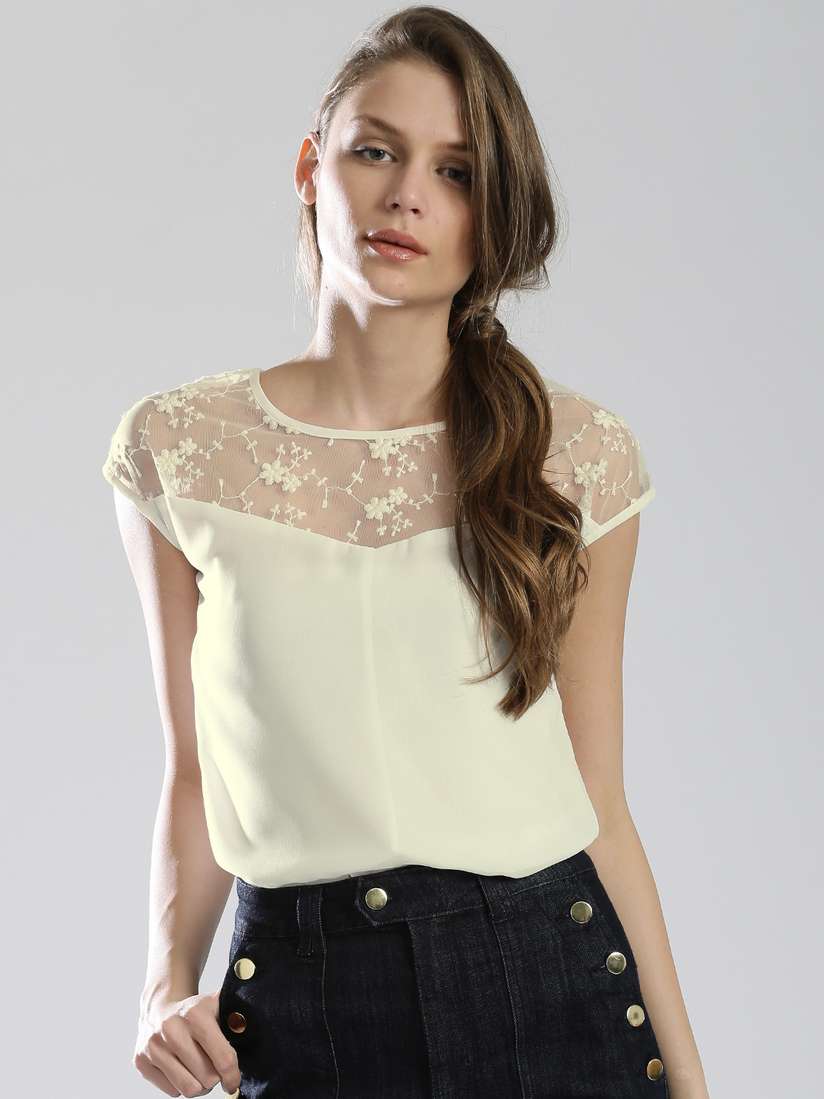 off white sheer top