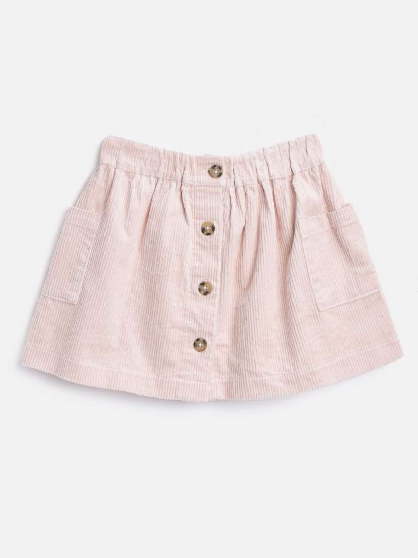 Buy Marks Spencer Girls Peach Coloured Solid Corduroy Flared Skirt Skirts for Girls 11389810 Myntra