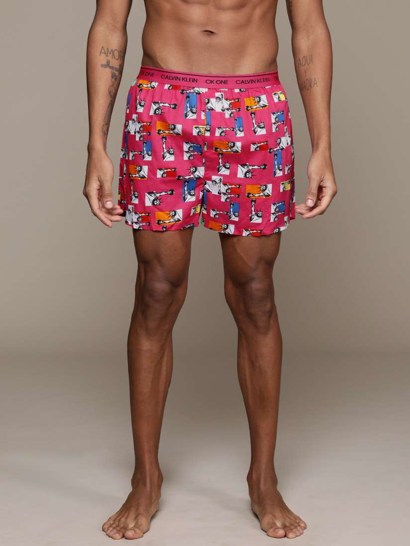 Pink calvin klein underwear men top