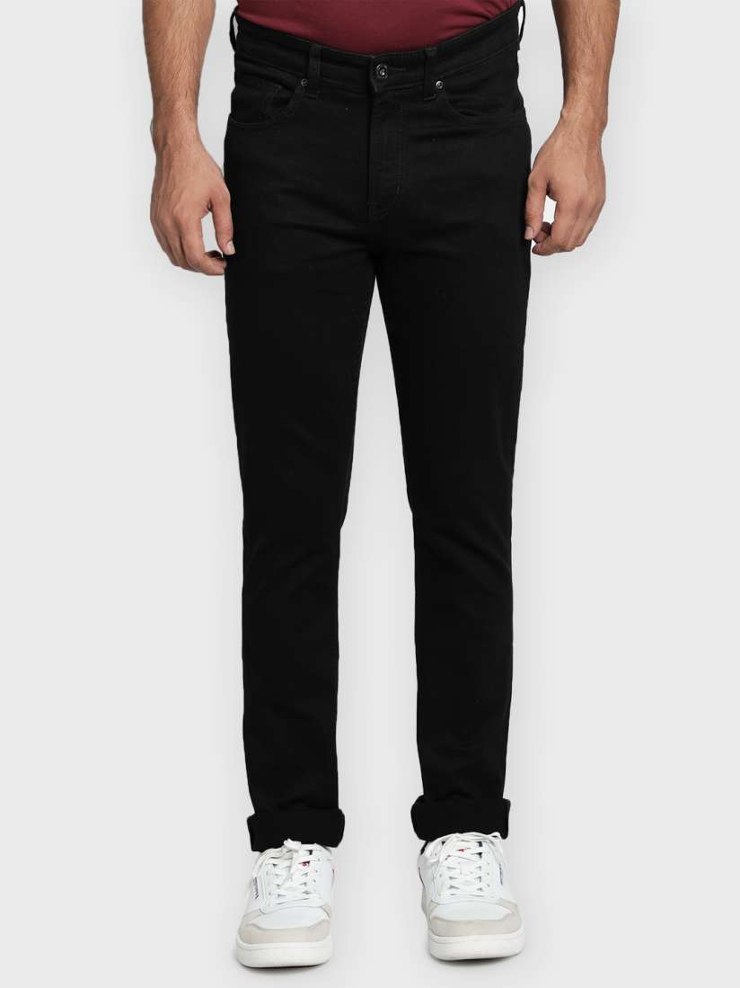Black jeans men myntra shop