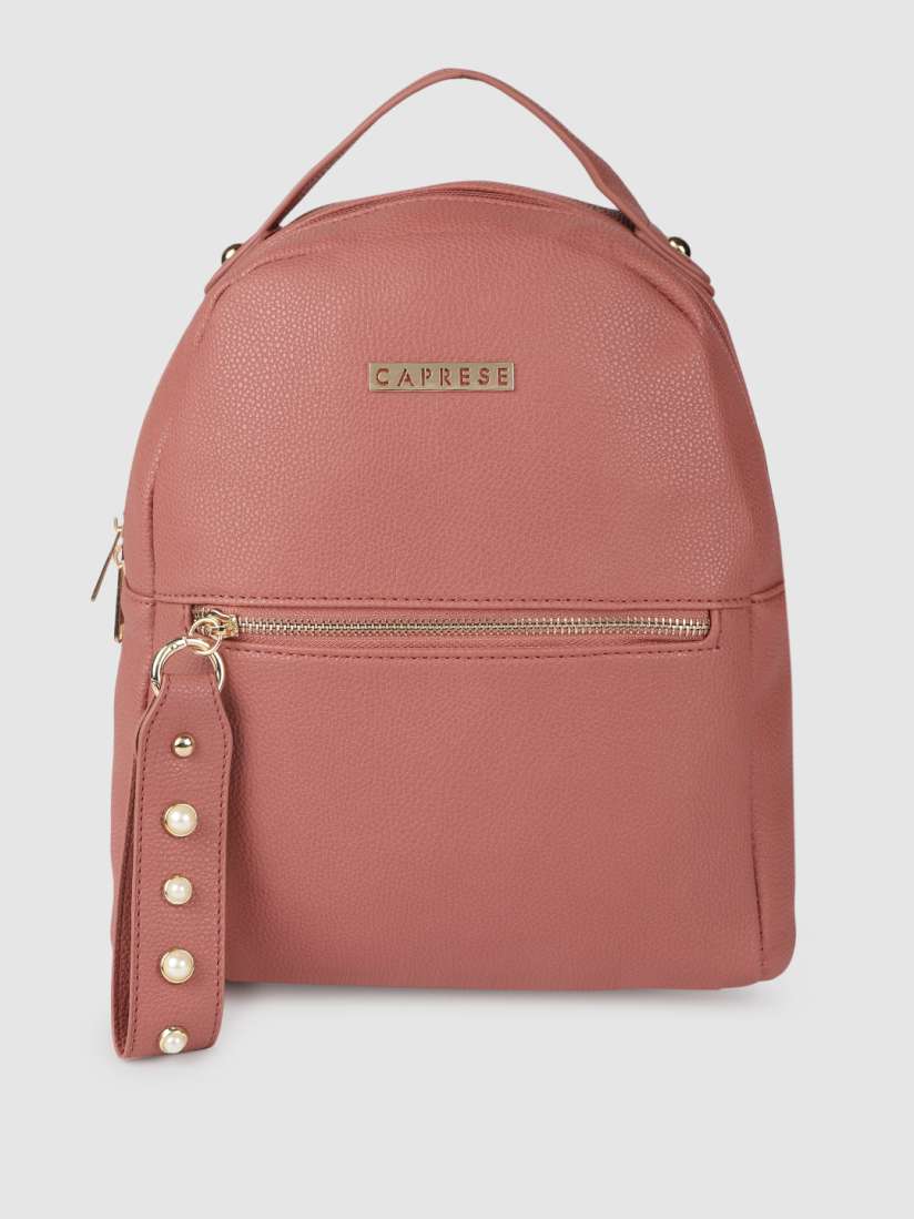 Buy Caprese Women Pink Solid Backpack Backpacks for Women 11404364 Myntra