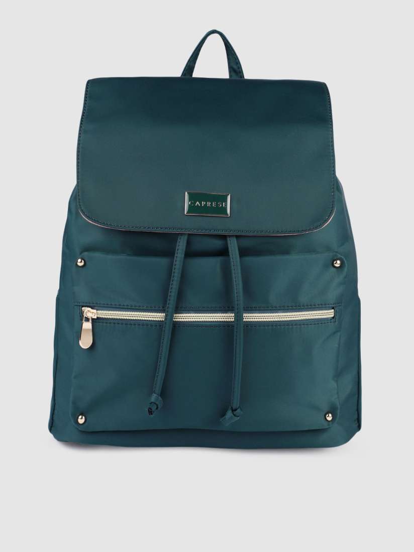 Buy Caprese Women Teal Green Solid Backpack Backpacks for Women 11404378 Myntra