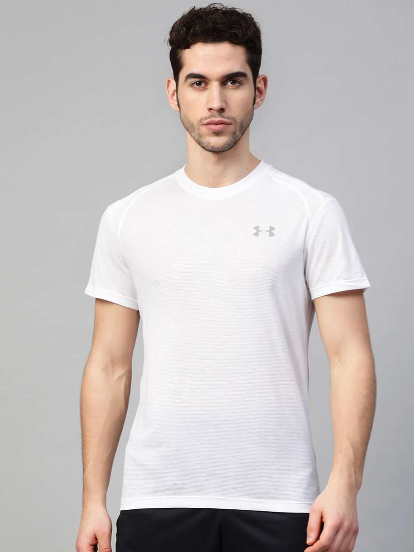 Buy UNDER ARMOUR Men White Streaker 2.0 Solid Running T Shirt Tshirts for Men 11409962 Myntra
