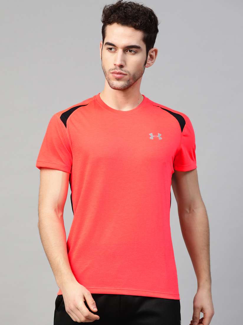 Buy UNDER ARMOUR Men Coral Red Streaker 2.0 Short Sleeve Running T Shirt Tshirts for Men 11410306 Myntra