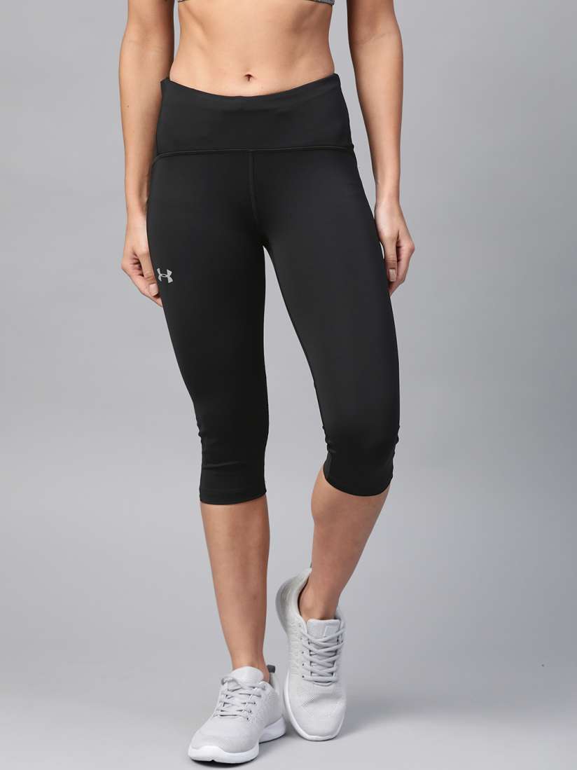 Buy UNDER ARMOUR Women Black Solid Fly Fast Speed Compression Fit Running Capris Capris for Women 11411354 Myntra