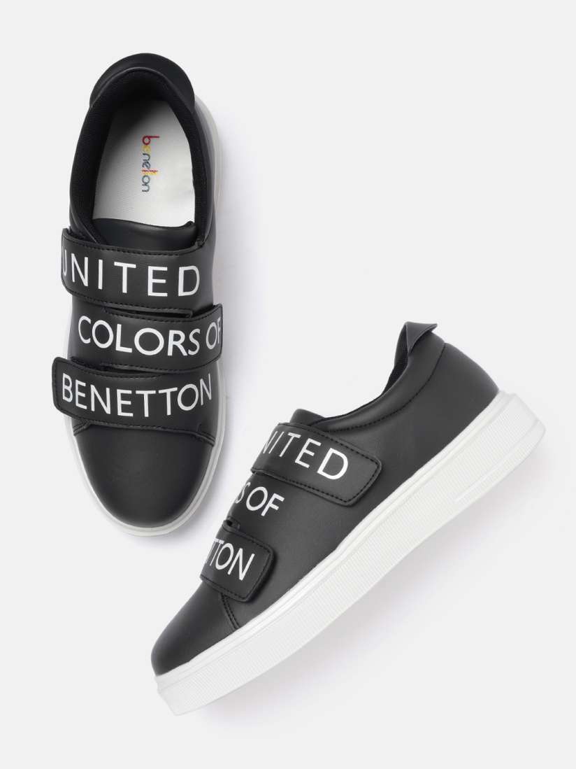 Buy United Colors of Benetton Men Black Printed Sneakers Casual Shoes for Men 11431504 Myntra