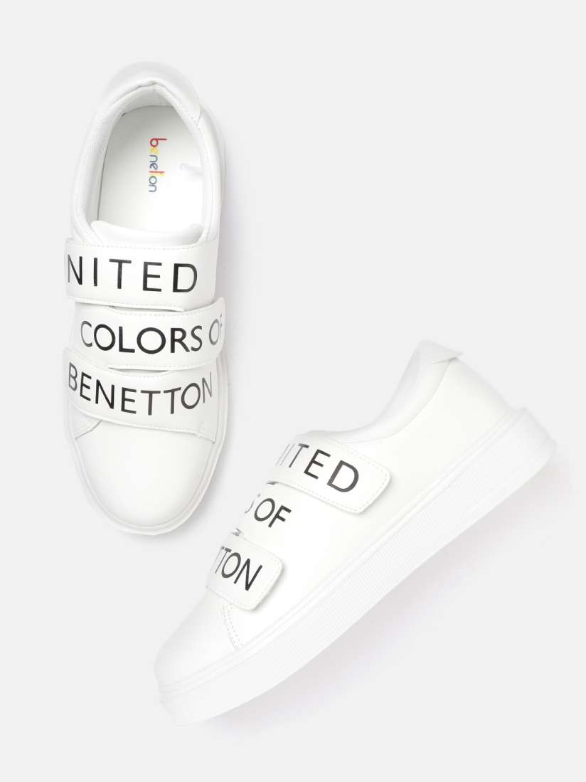 Buy United Colors of Benetton Men White Printed Sneakers Casual Shoes for Men 11431506 Myntra