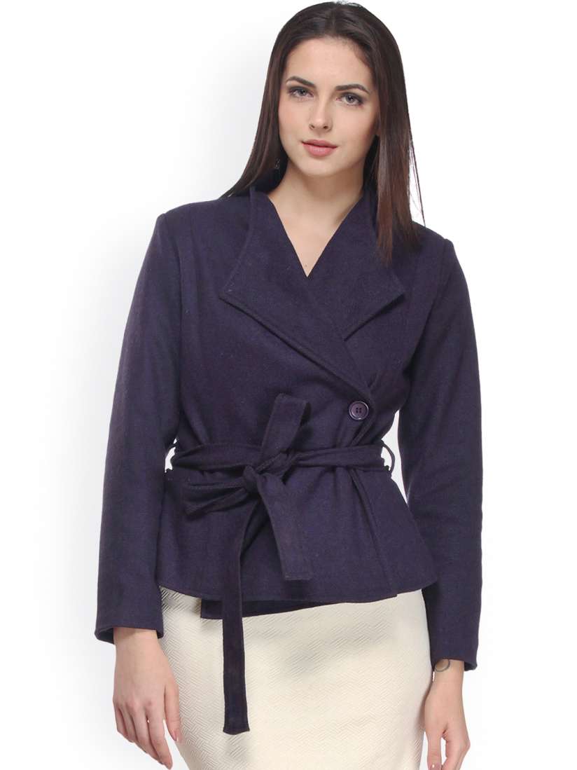 Purple wrap coat best sale