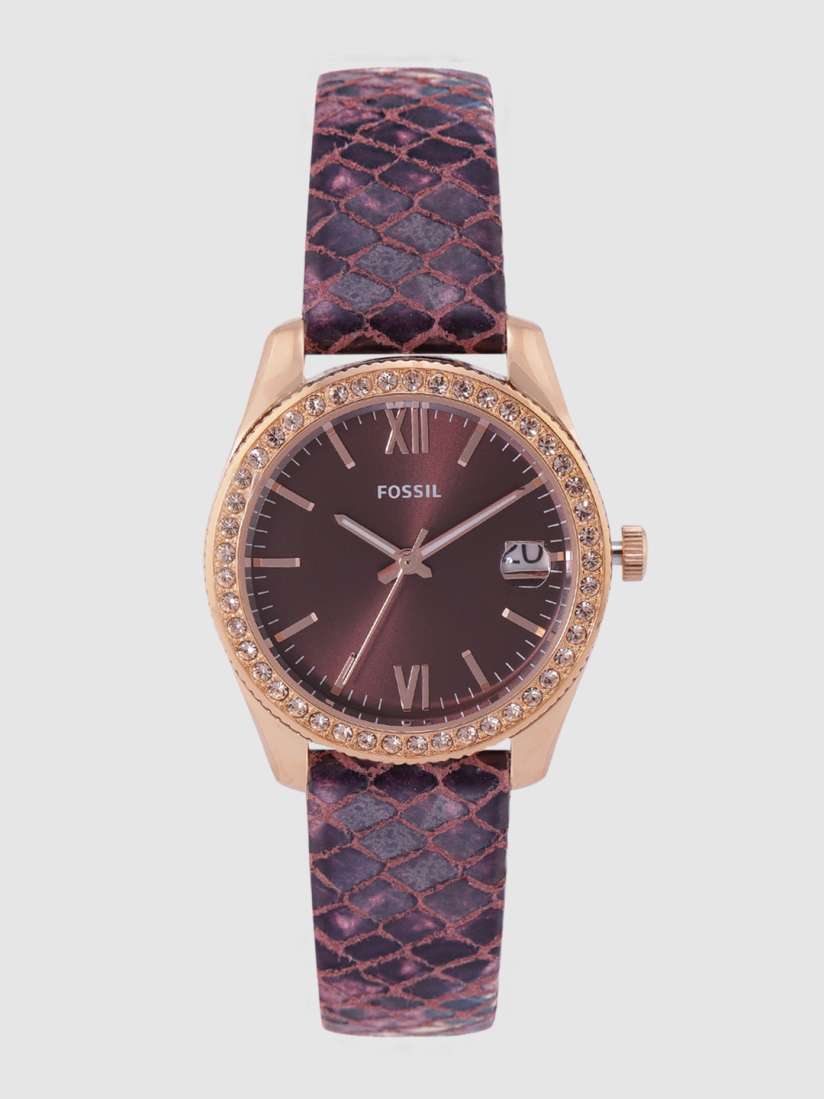 Buy Fossil Women Burgundy Analogue Watch ES4637 OR Watches for Women 11438452 Myntra