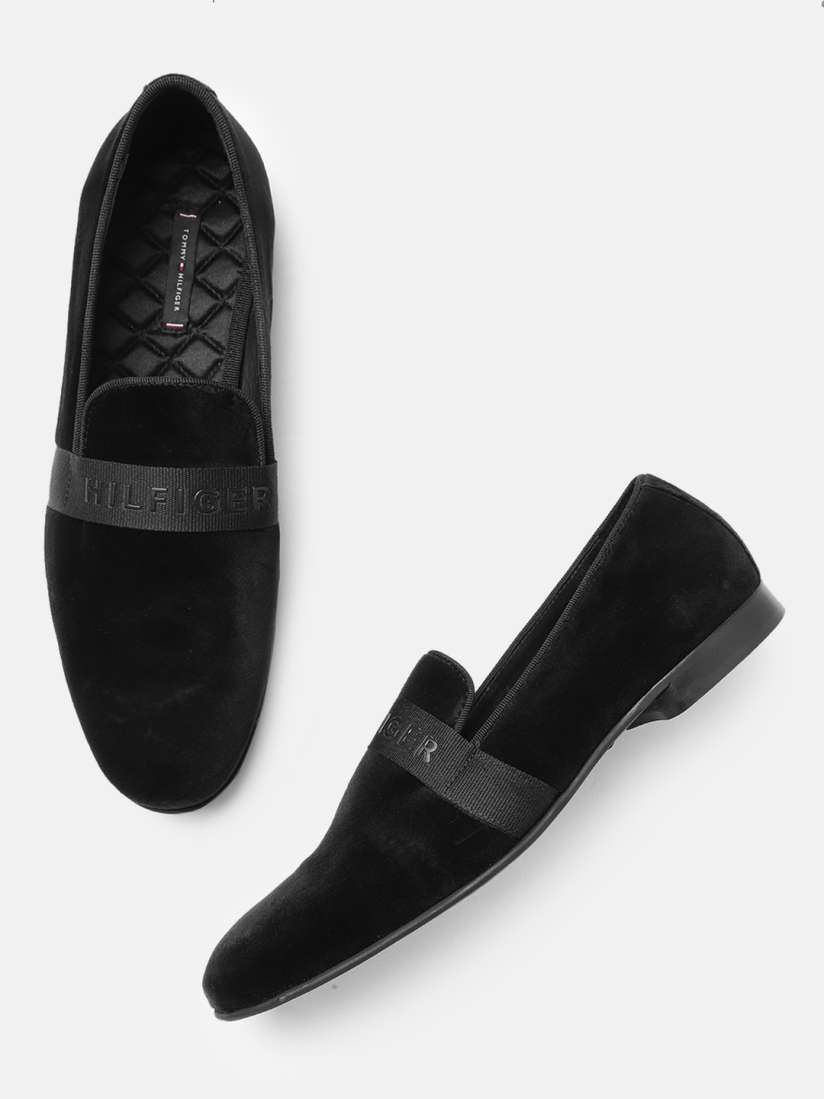 Buy Tommy Hilfiger Men Black Velvet Loafers Casual Shoes for Men 11438774 Myntra