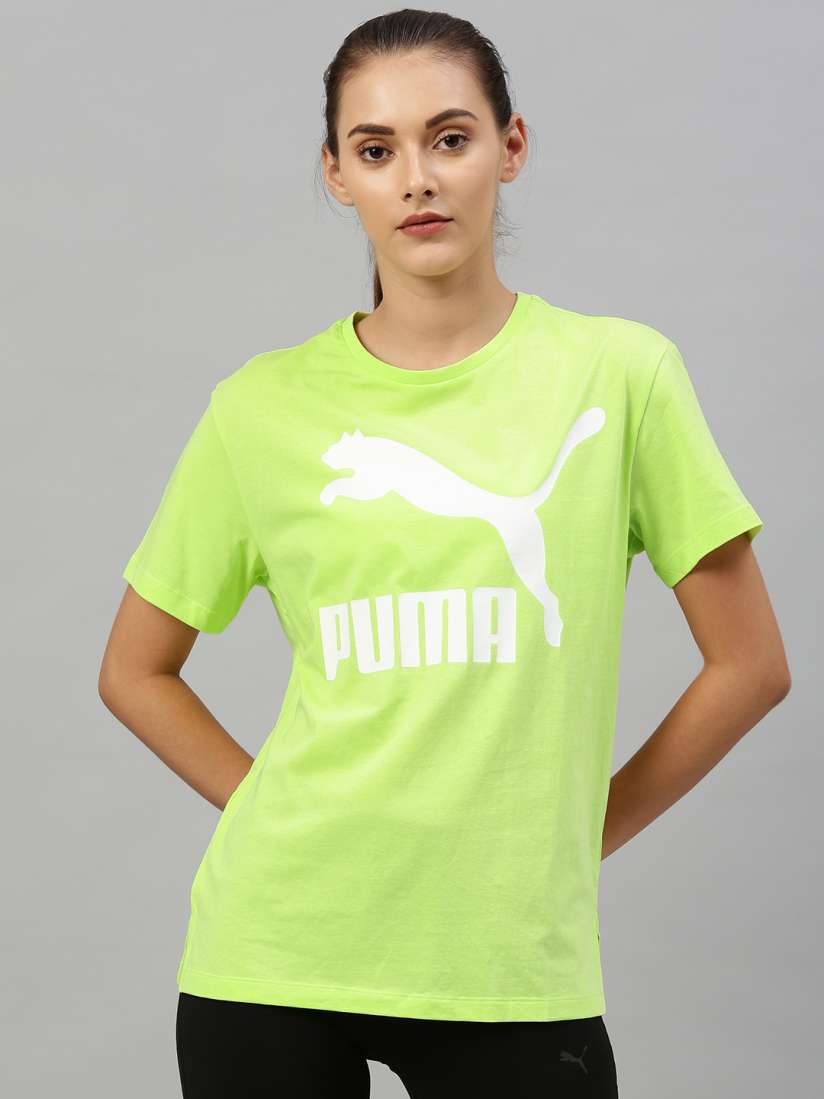 Lime green puma shirt discount