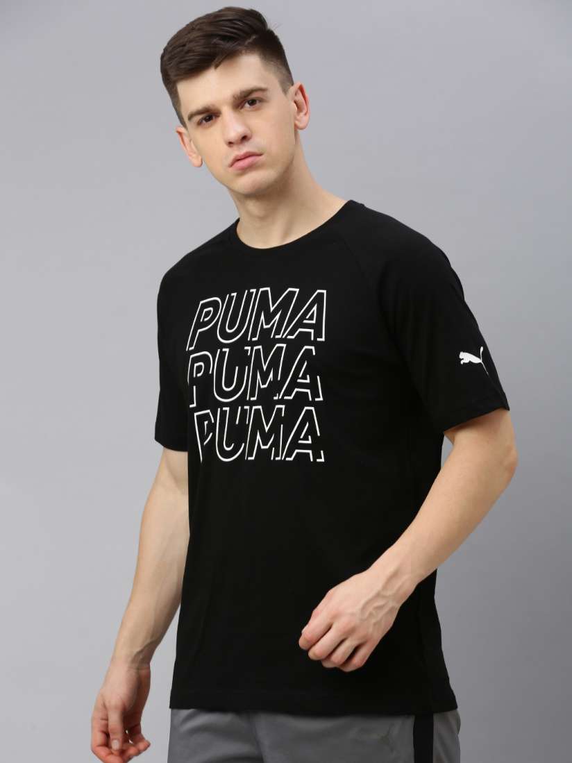 Buy Puma Men Black Brand Logo Printed MODERN SPORTS DryCELL Round Neck T Shirt Tshirts for Men 11448204 Myntra