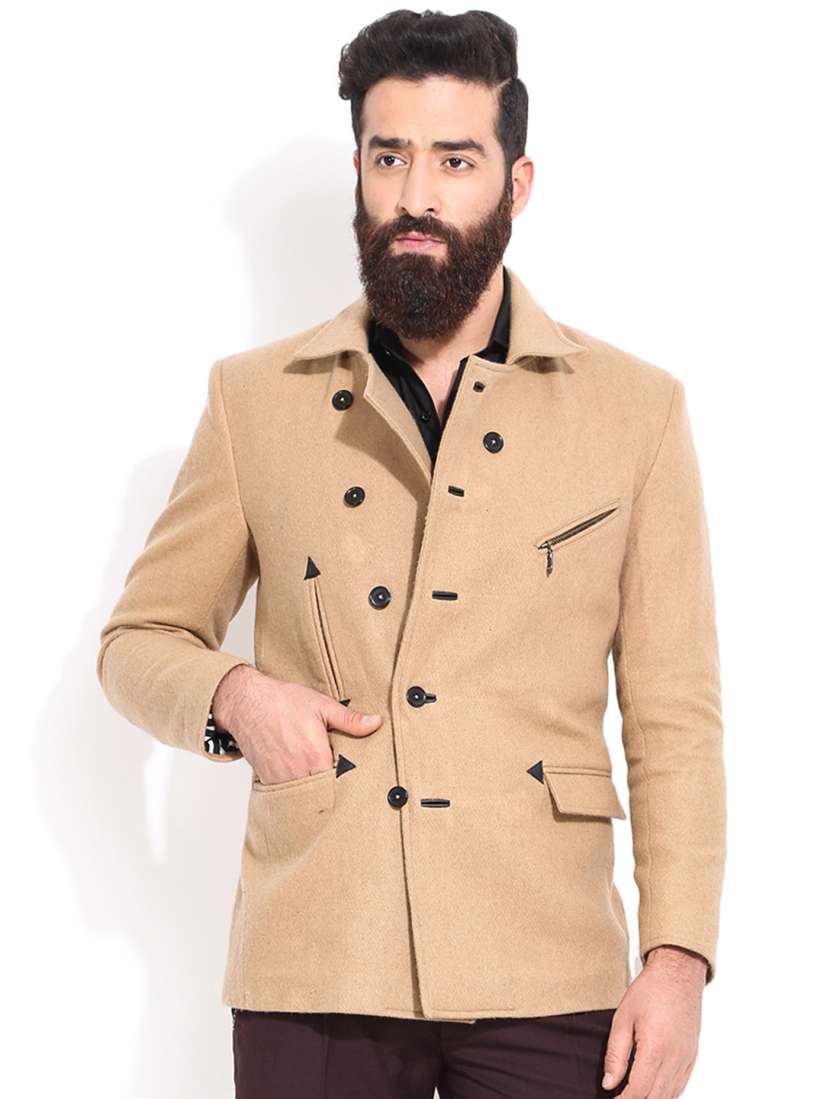 Buy MR BUTTON Beige Slim Fit Tailored Jacket Jackets for Men 1144821 Myntra
