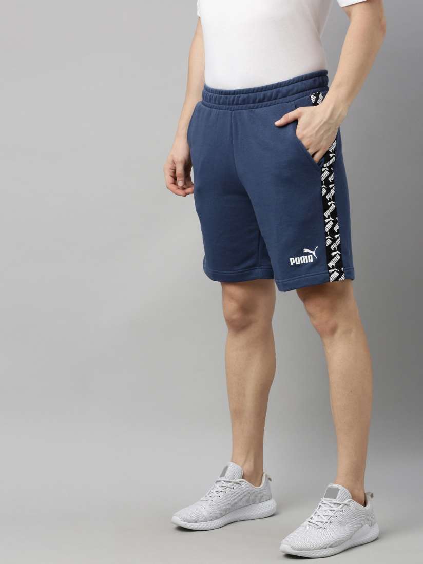 Buy Puma Men Blue Solid Regular Fit AMPLIFIED Sports Shorts Shorts for Men 11452396 Myntra