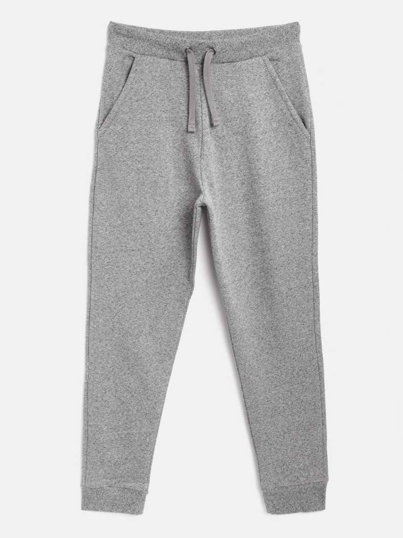 Buy Marks Spencer Boys Grey Melange Straight Fit Joggers Track Pants for Boys 11454840 Myntra