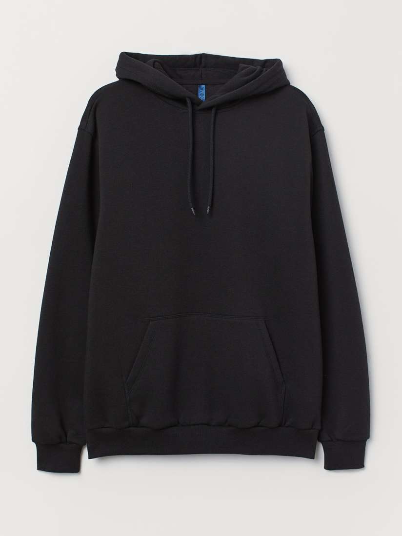 Buy H M Men Black Hooded Sweatshirt Sweatshirts for Men 11469012 Myntra