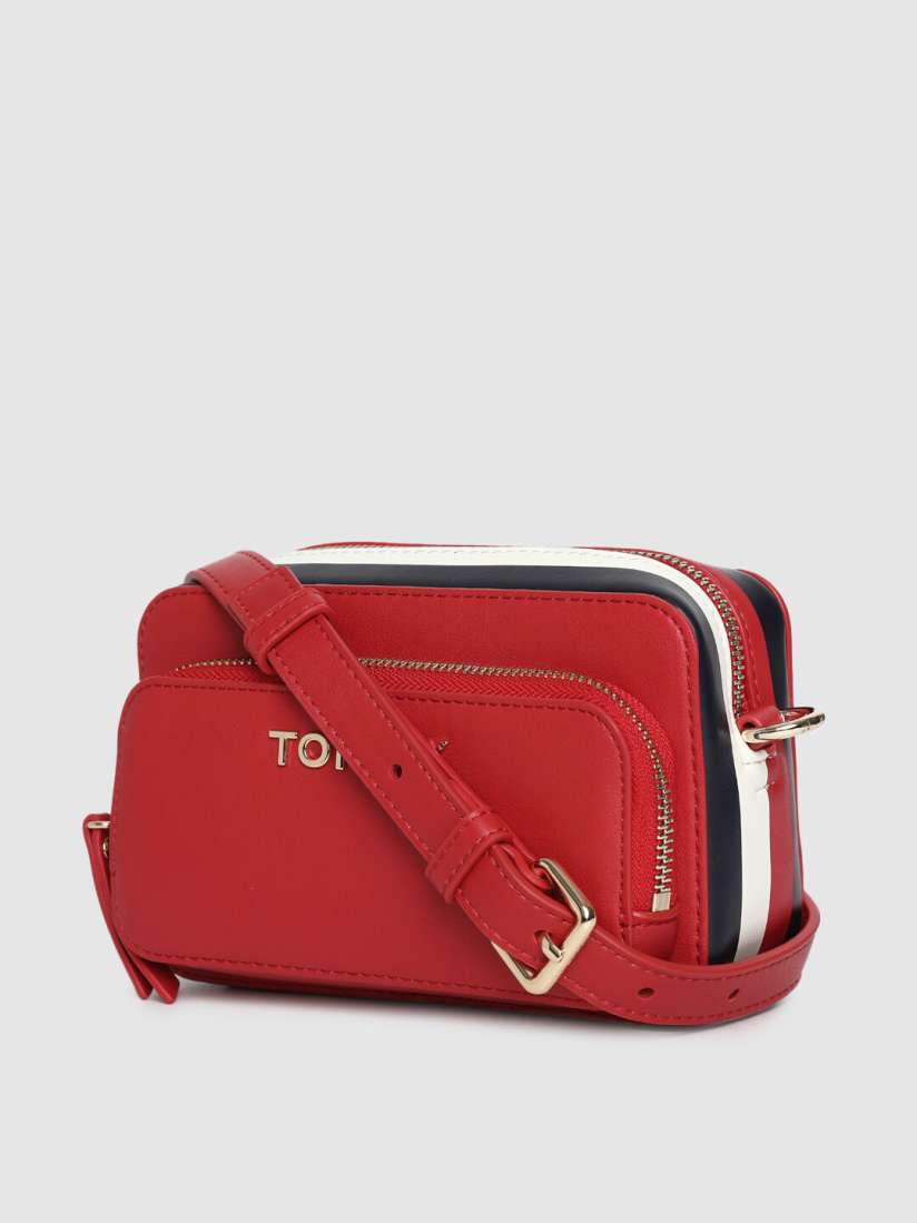 Tommy hilfiger red sling bag hot sale