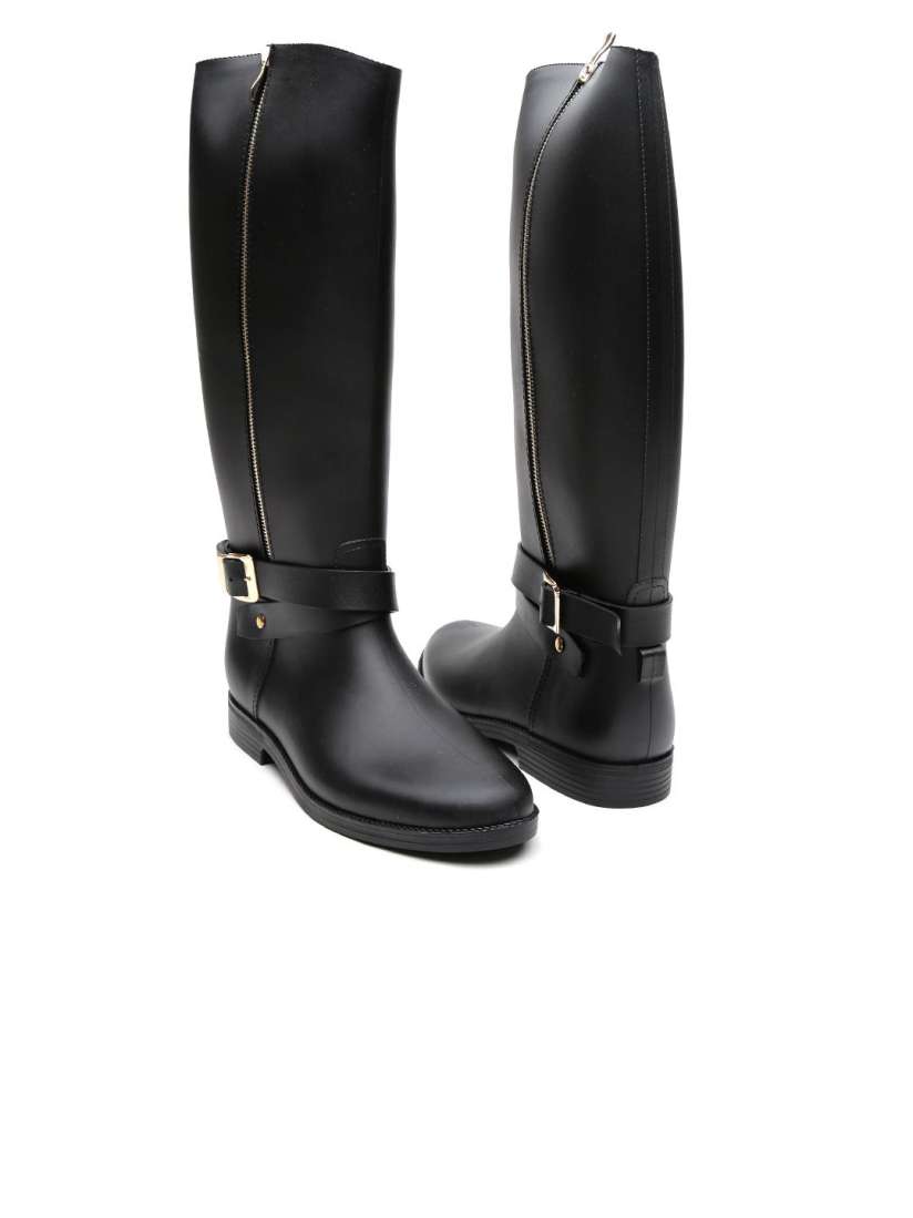 Buy Qupid Women Black Rain Boots Boots for Women 1148684 Myntra