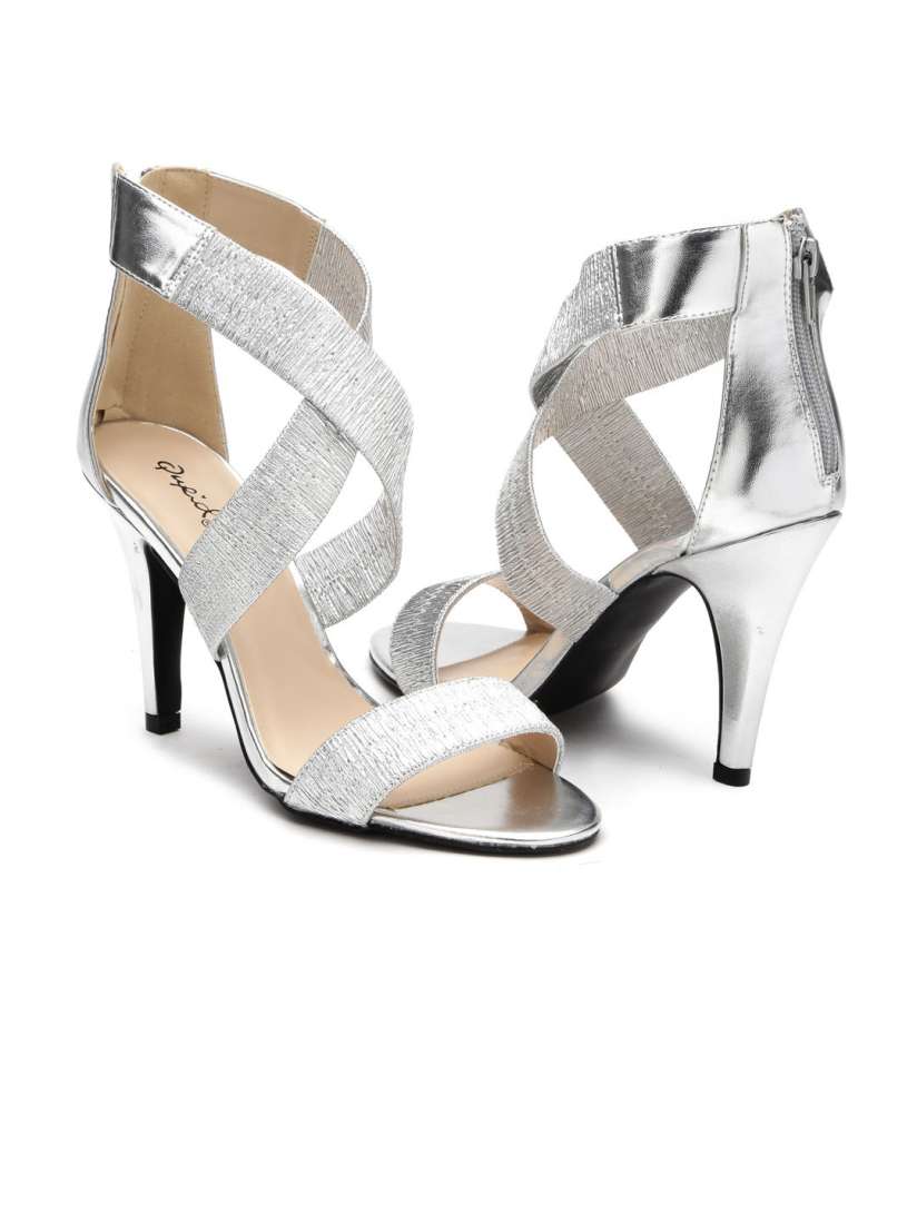 Qupid silver heels top