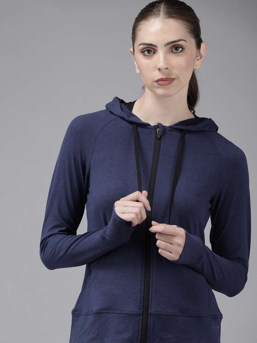 Buy Van Heusen Women Hooded Training or Gym Sporty Jacket Jackets for Women 11491188 Myntra