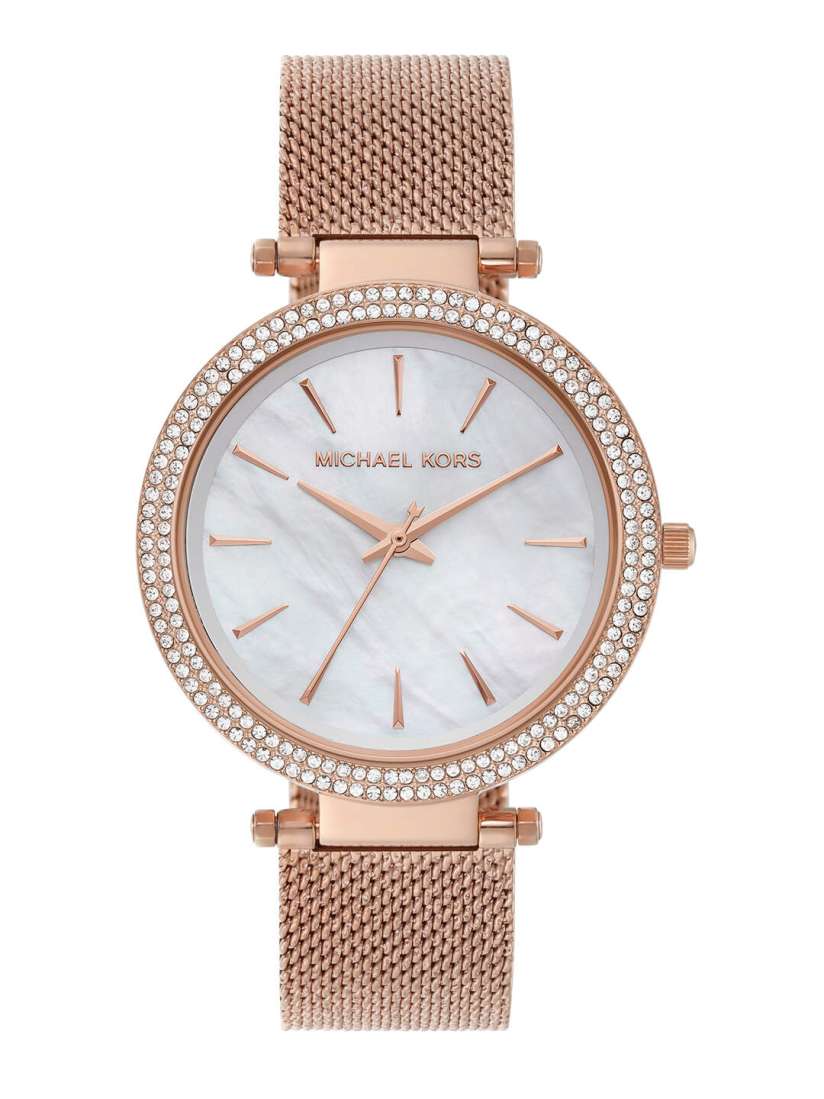Buy Michael Kors Women White Rose Gold Analogue Watch Watches for Women 11495684 Myntra