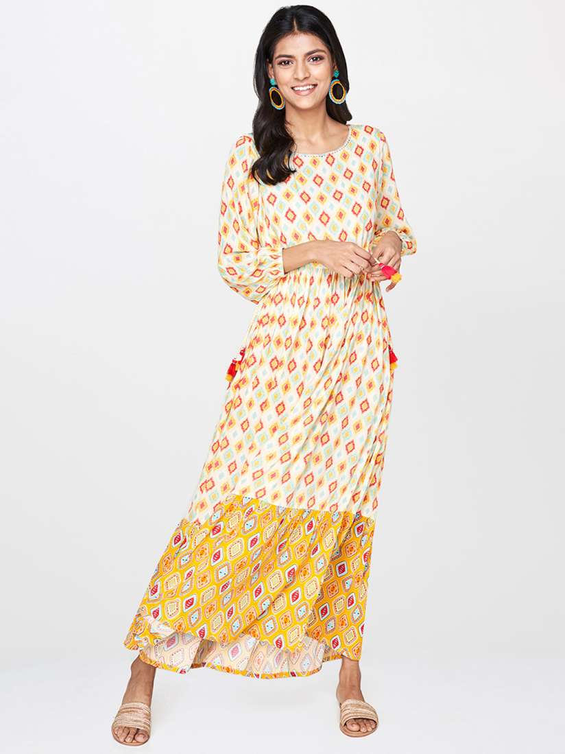 Global desi white maxi dress hotsell