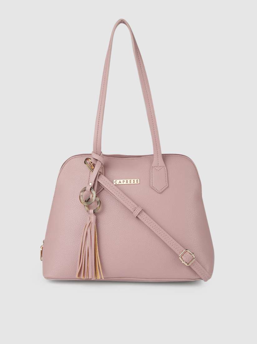 Caprese pink solid shoulder bag clearance