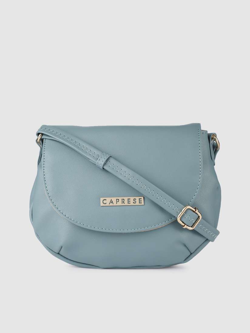 Caprese blue solid sling bag deals