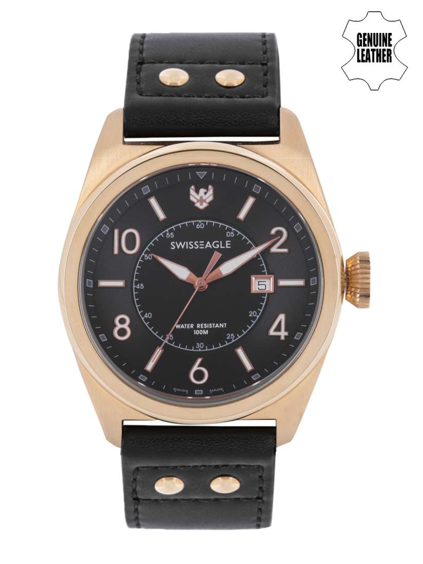 Swiss eagle water resistant 100m sale