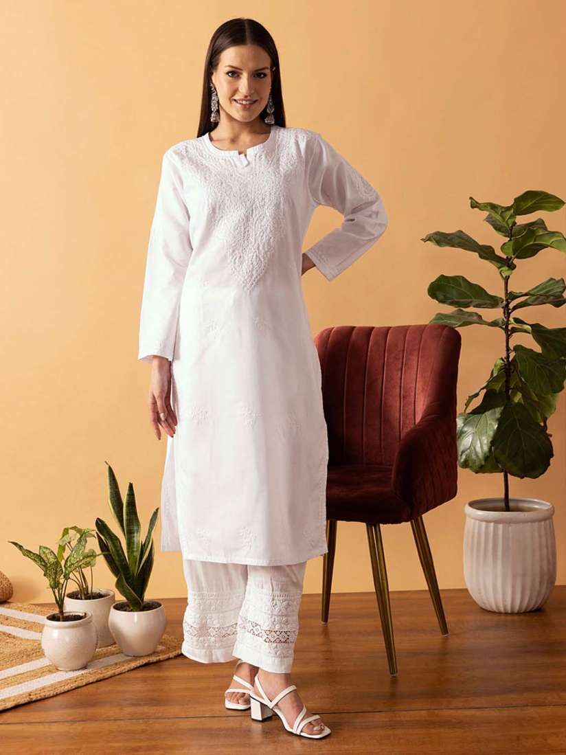 White long kurti myntra discount