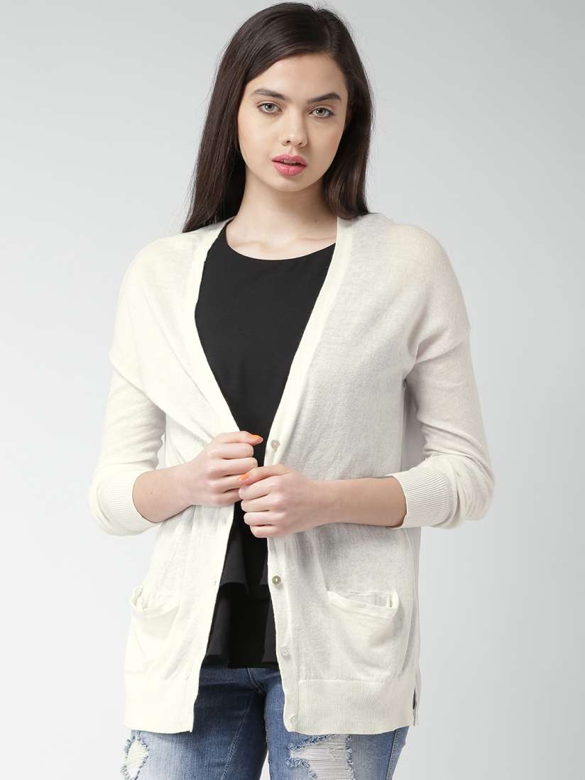 Buy FOREVER 21 Off White Cardigan Sweaters for Women 1151906 Myntra