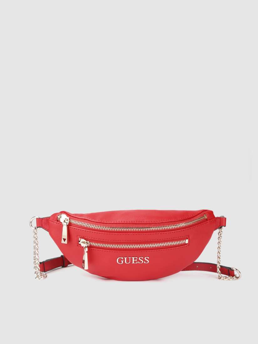 Buy GUESS Women Red Solid Crossbody Fanny Pack Waist Pouch for Women 11528114 Myntra