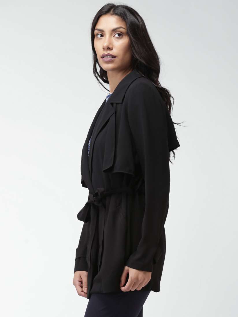 Buy FOREVER 21 Contemporary Black Jacket Jackets for Women 1152835 Myntra