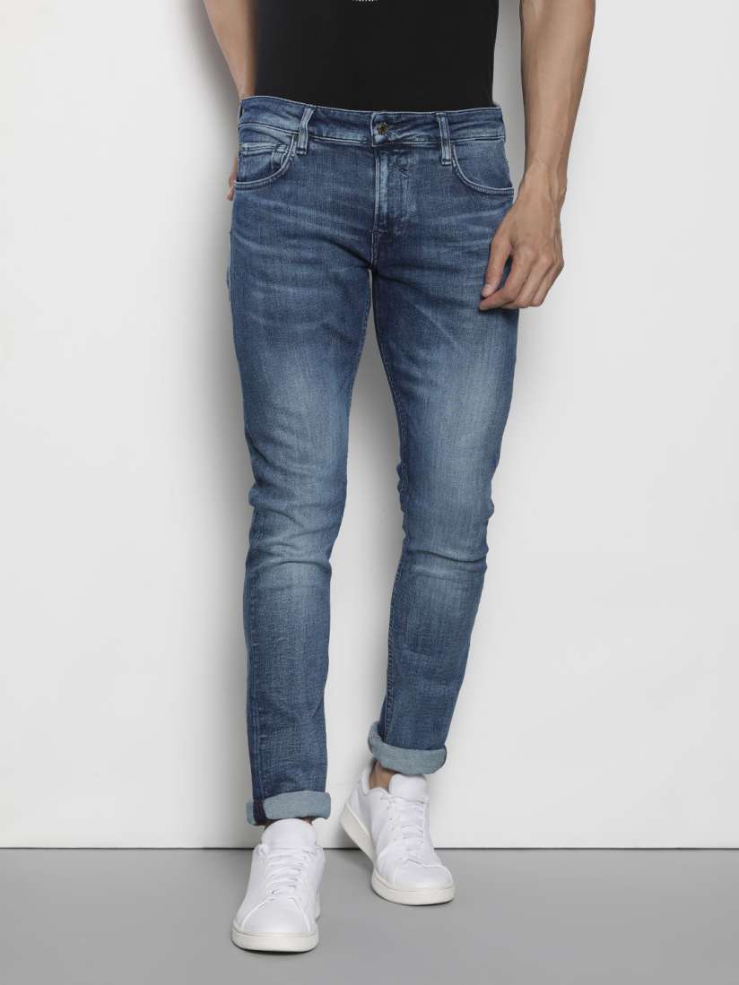 Buy GUESS Men Blue Miami Super Skinny Fit Low Rise Clean Look Stretchable Jeans Jeans for Men 11529618 Myntra