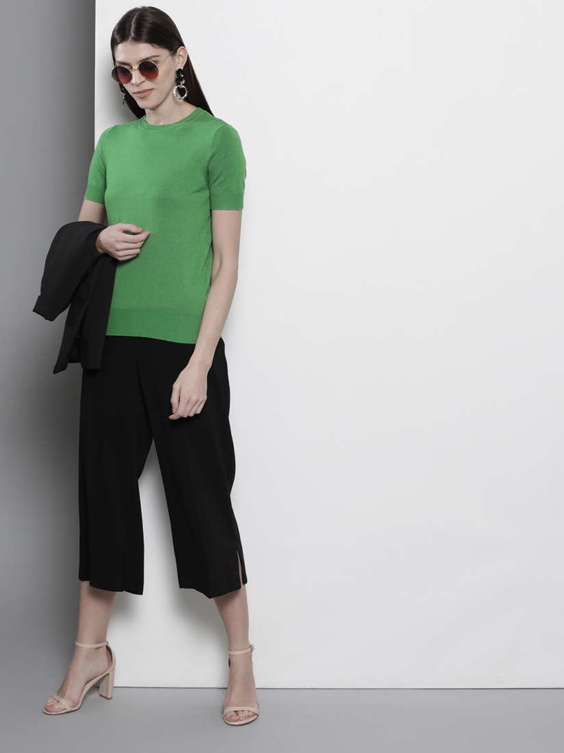 Buy Marks Spencer Women Green Solid Winter Top Tops for Women 11531572 Myntra