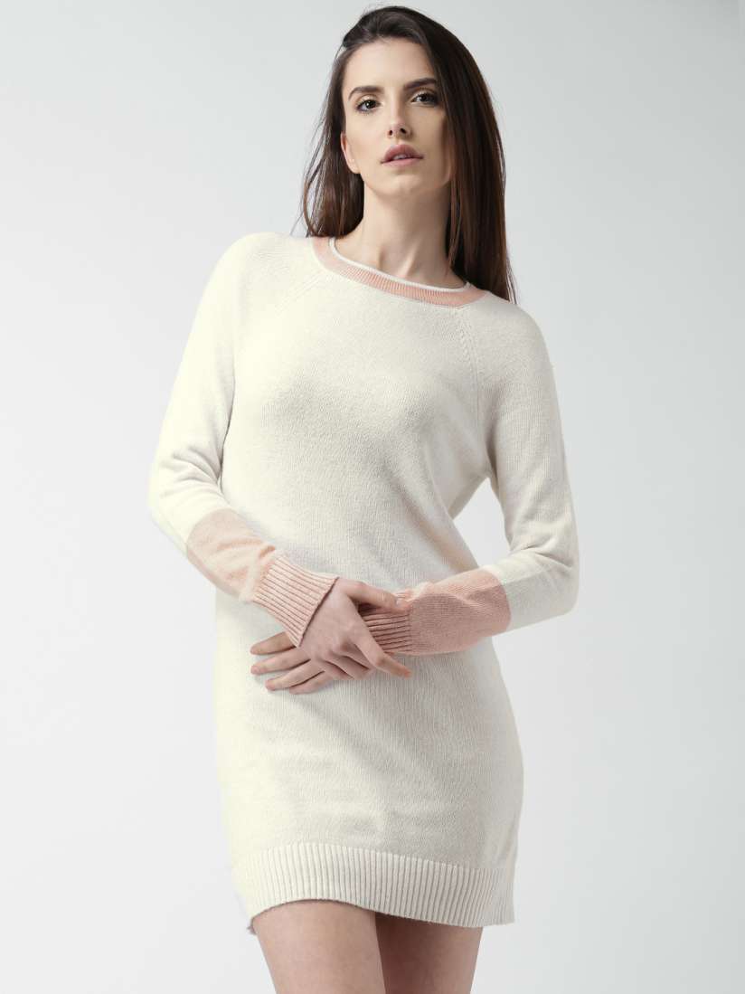 Forever 21 white sweater dress top