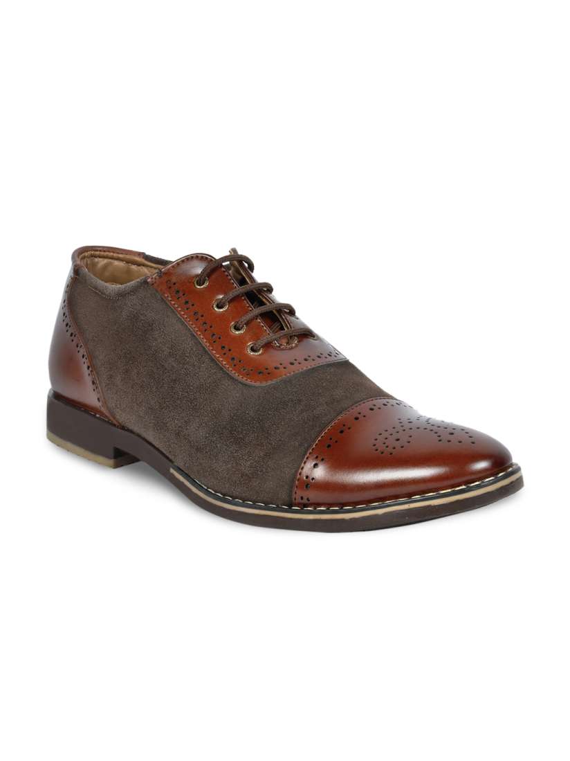 Buy FOOTLODGE Men Brown Seminformal Shoes Formal Shoes for Men 1154147 Myntra