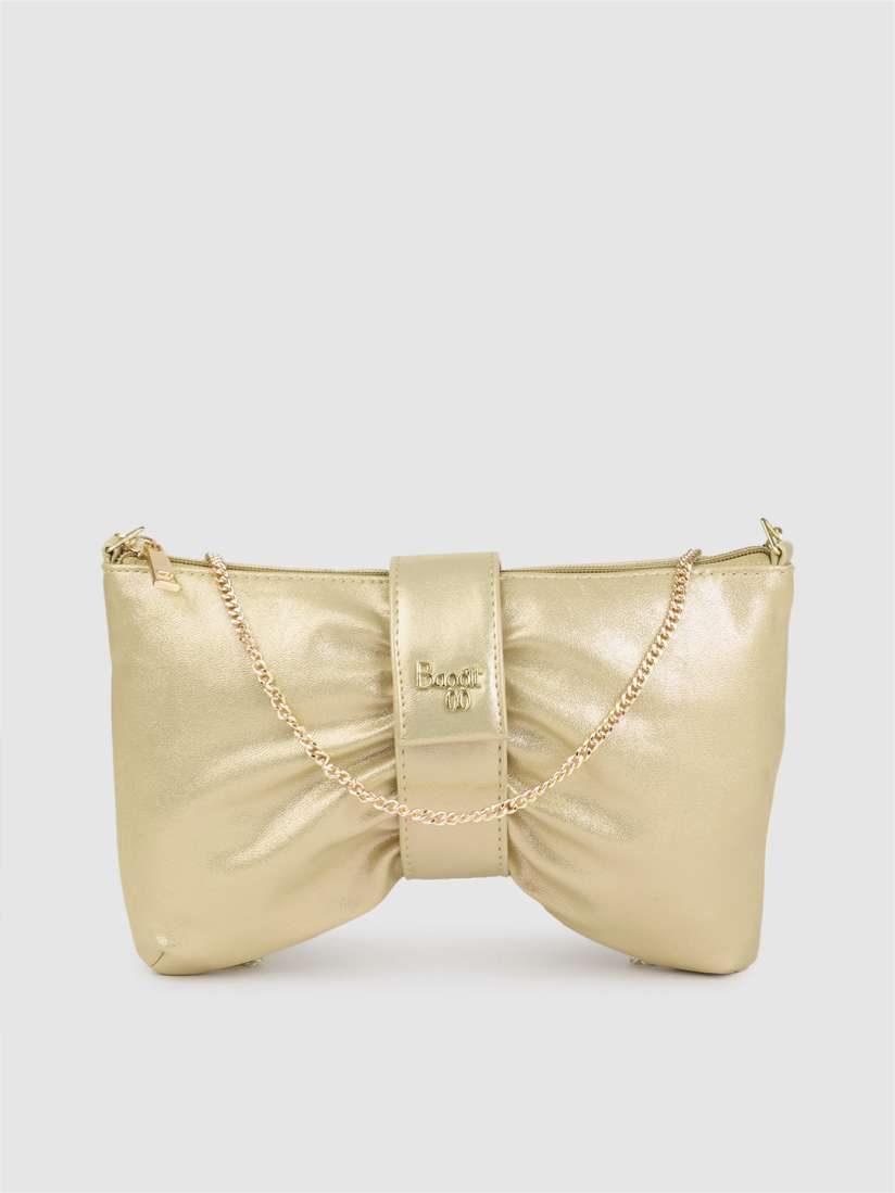 Buy Baggit Gold Toned Solid Purse Clutch Clutches for Women 11551070 Myntra