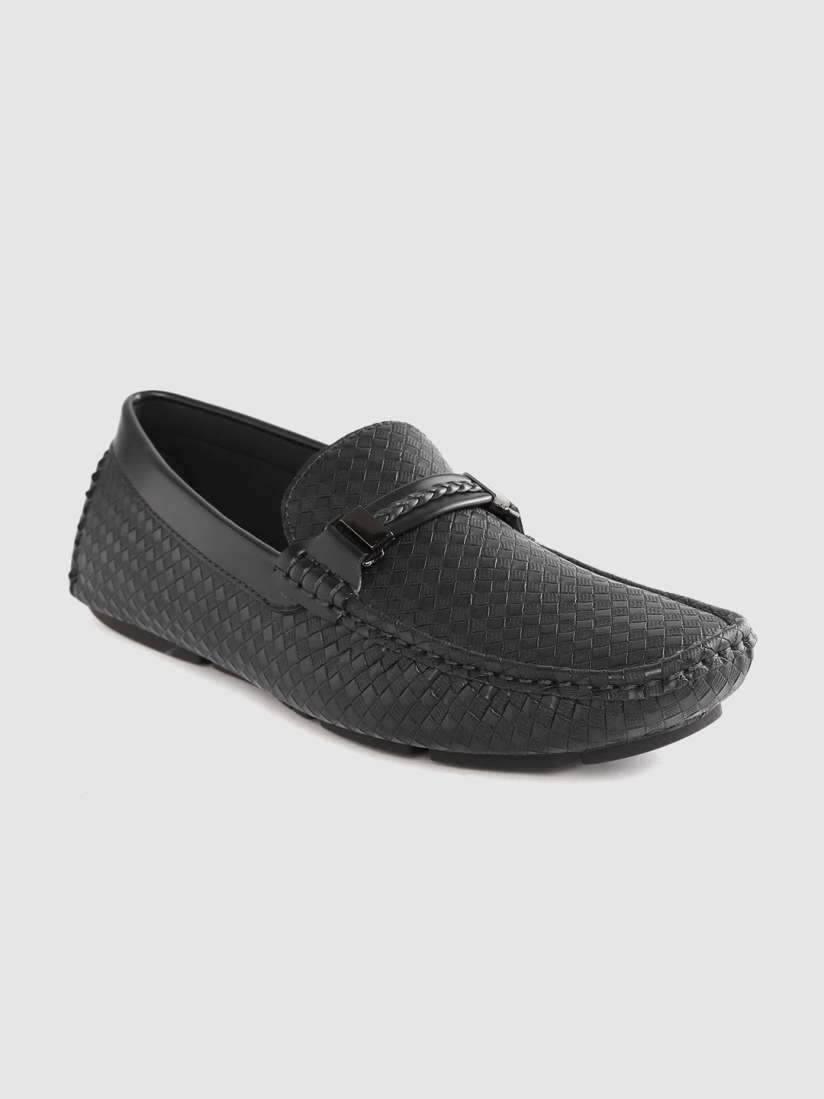 Buy Carlton London Men Black Basketweave Textured Driving Shoes Casual Shoes for Men 11553934 Myntra