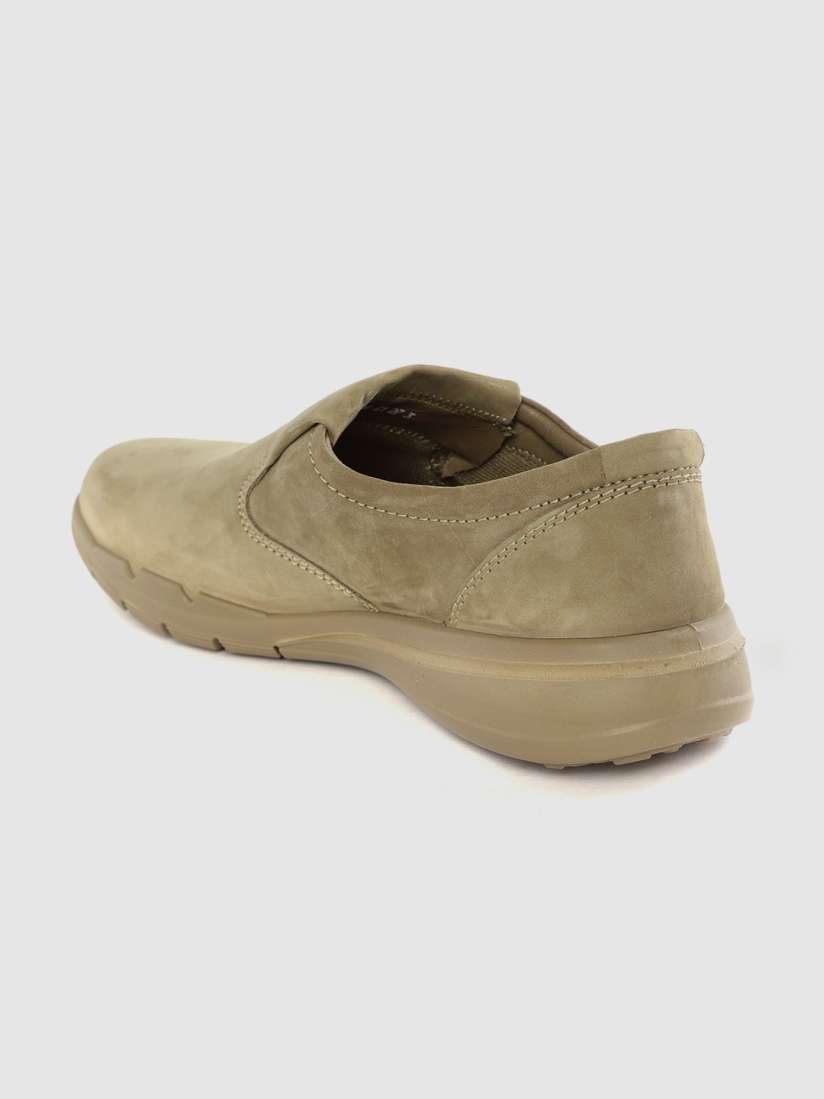 Mens khaki slip on shoes discount