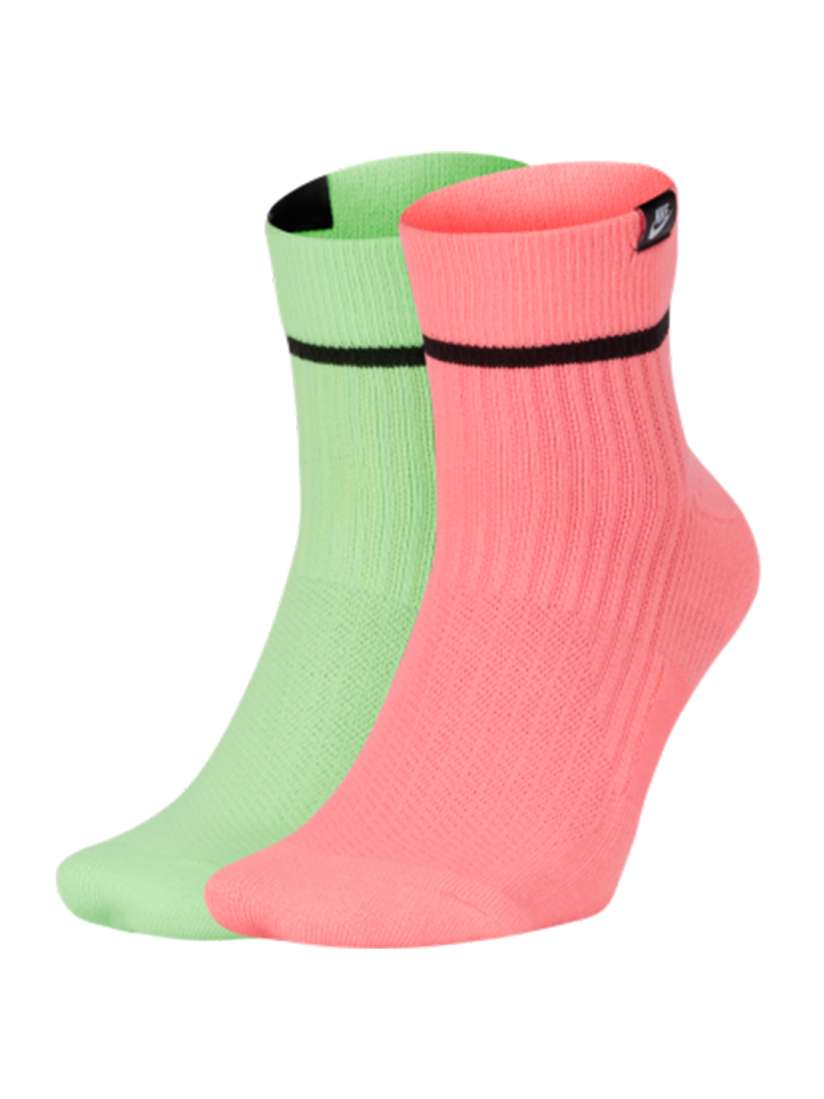 Buy Nike Unisex Pack of 2 Solid SNKR Ankle Length Socks Socks for Unisex 11558694 Myntra