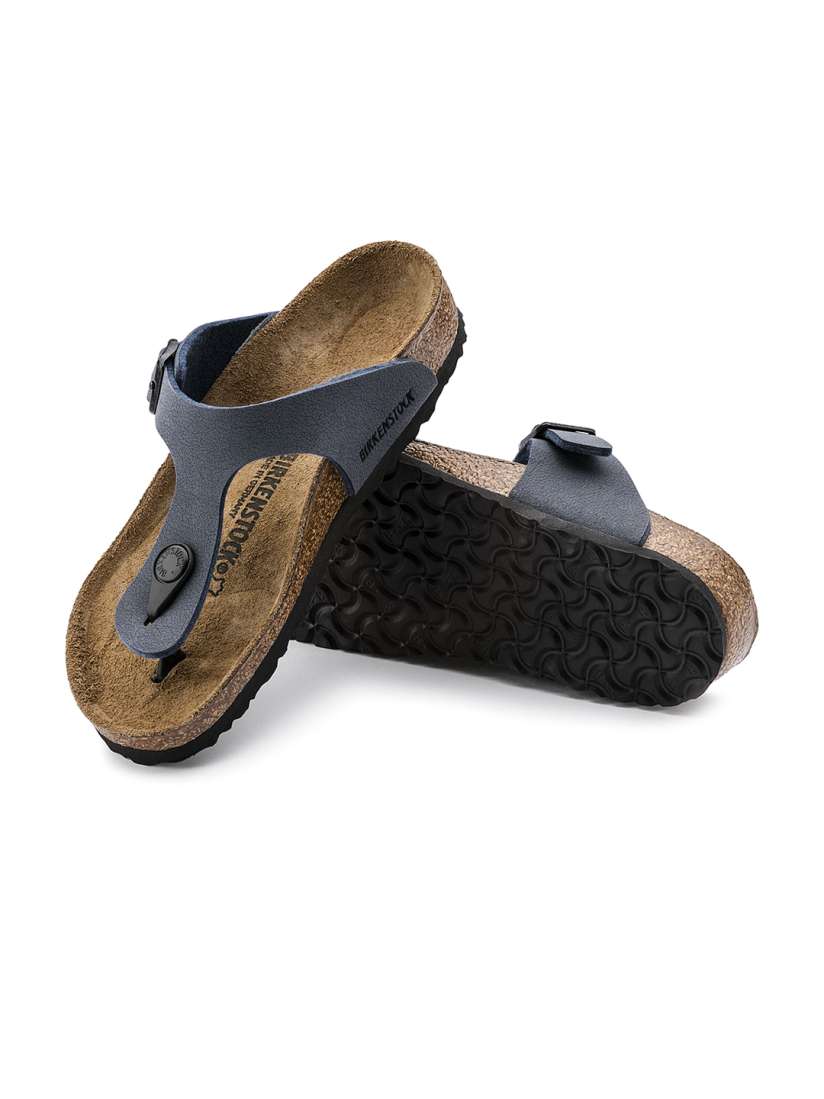 Buy Birkenstock Gizeh Navy Narrow Width Birko Flor Nubuck Thong Sandals Sandals for Boys 11561830 Myntra