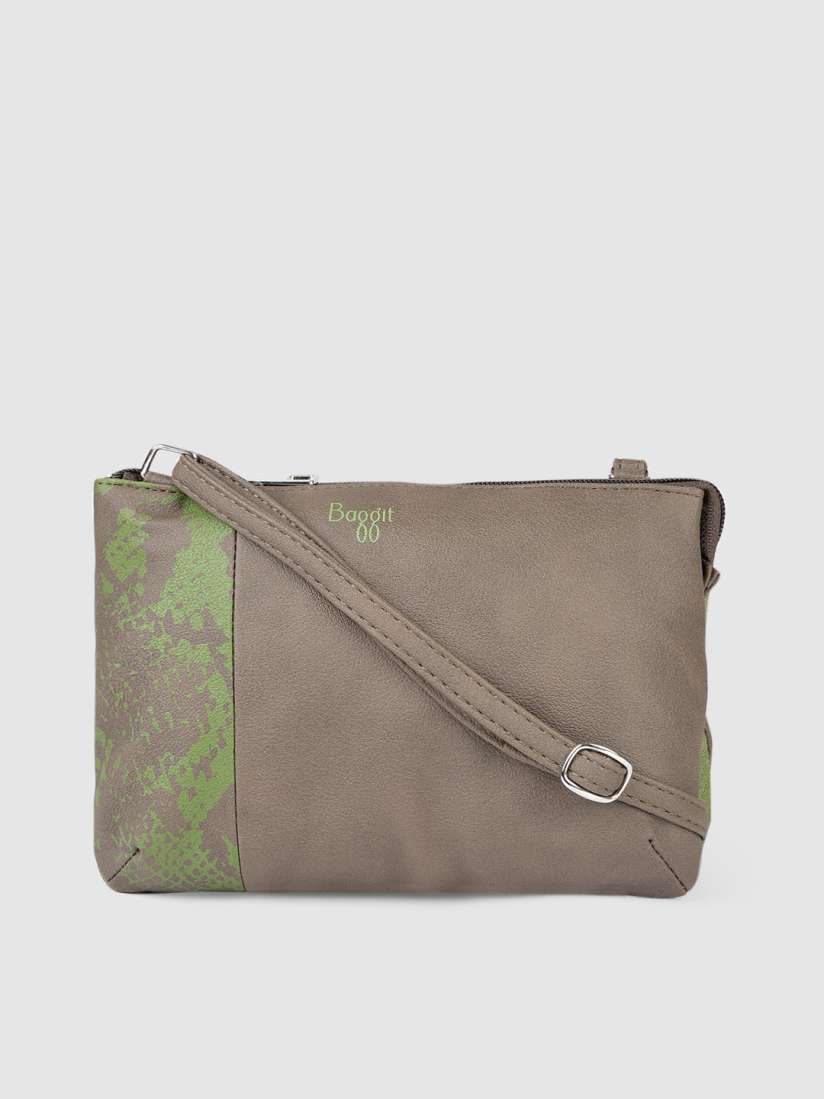Buy Baggit Grey Green Printed Sling Bag Handbags for Women 11567720 Myntra