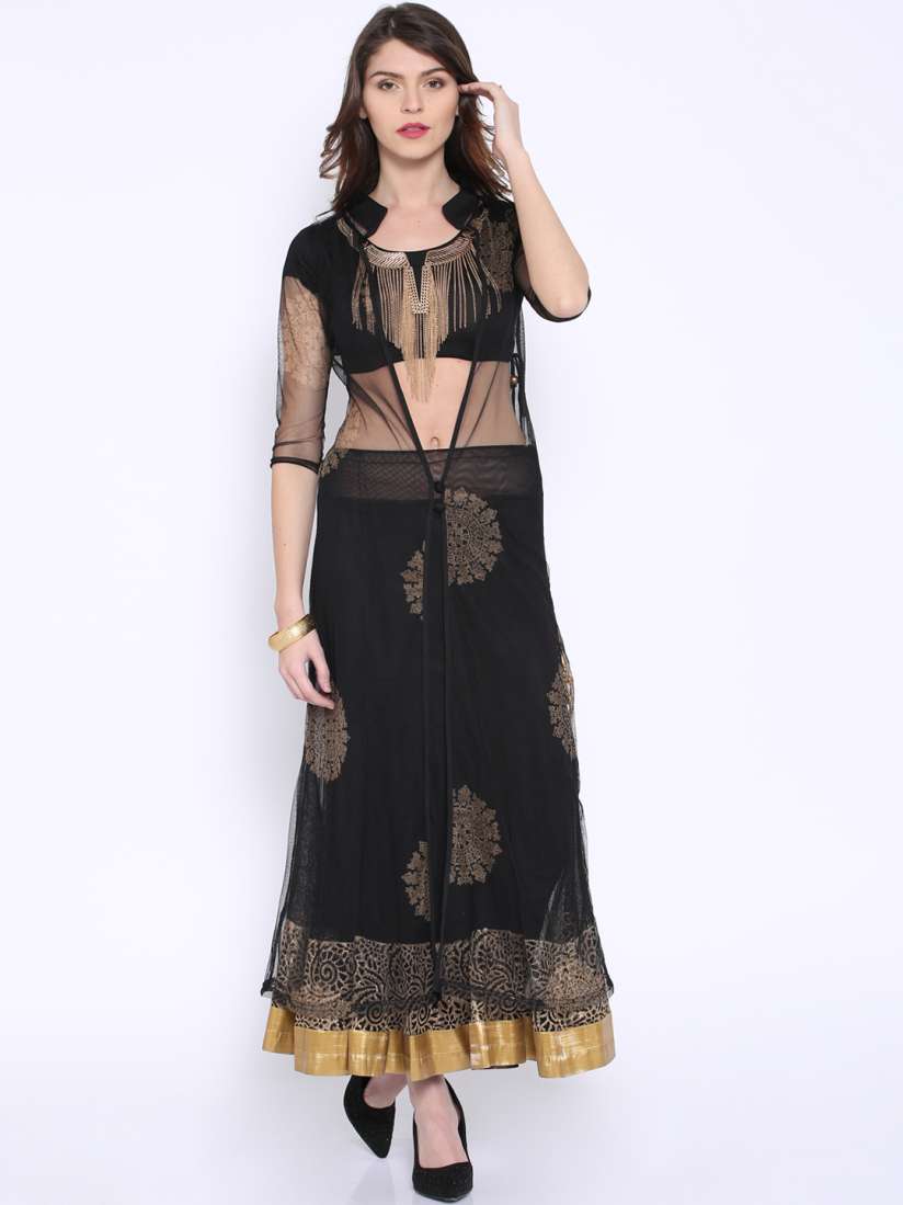 Buy Ira Soleil Black Lehenga Choli with Jacket Lehenga Choli for Women 1156814 Myntra