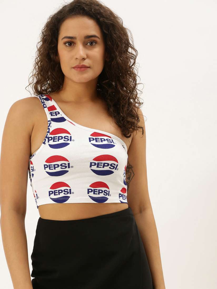 one shoulder crop top forever 21