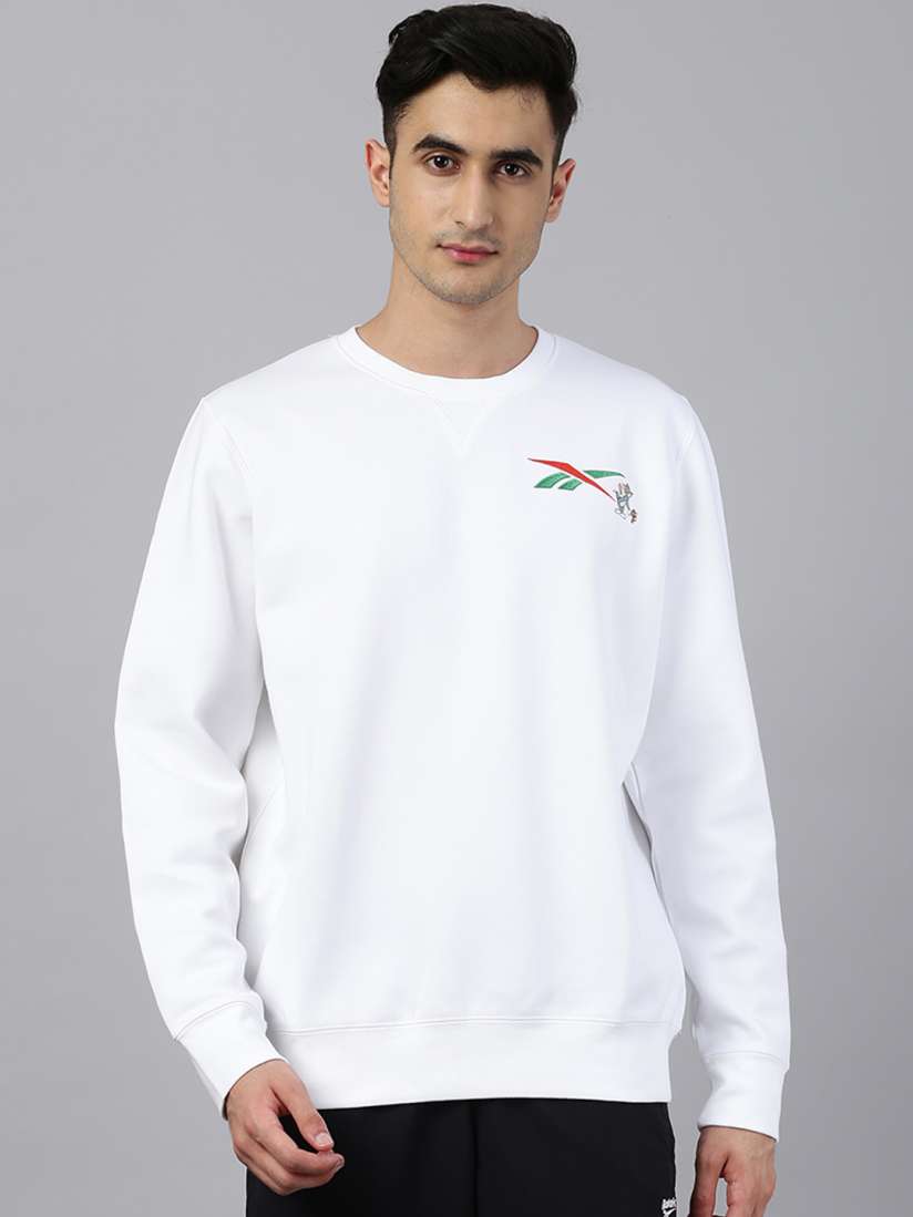 Buy Reebok Classic Unisex White Tom Jerry Crew 2 Printed Sweatshirt Sweatshirts for Unisex 11583606 Myntra