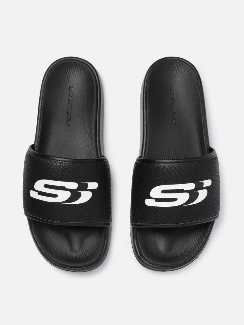 Buy Skechers Men Black Printed GAMBIX 2.0 VASUKI Sliders Flip Flops for Men 11622232 Myntra